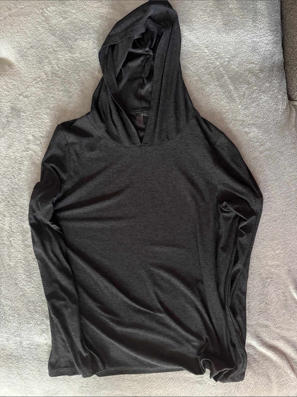 Women’s Beyond Yoga Black Hooded Long-Sleeve Sweater
